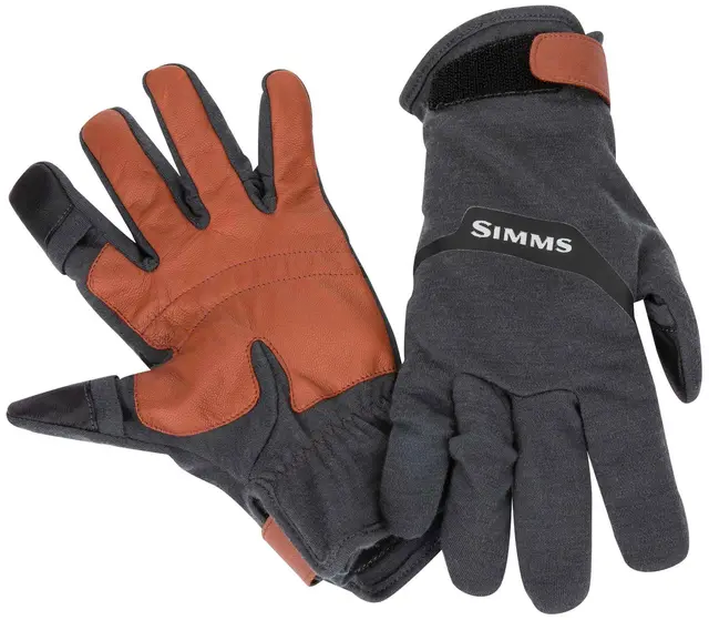 Simms LW Wool Tech Glove XS Carbon 