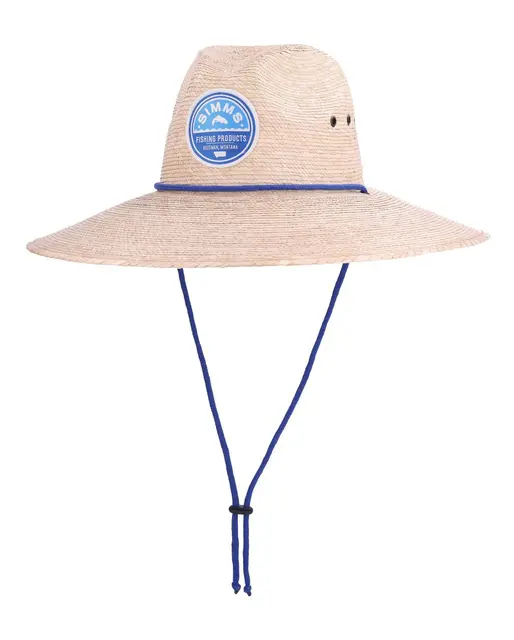 Simms Cutbank Sun Hat Sand Solhatt fra 100 % palmeblad og Stropp 