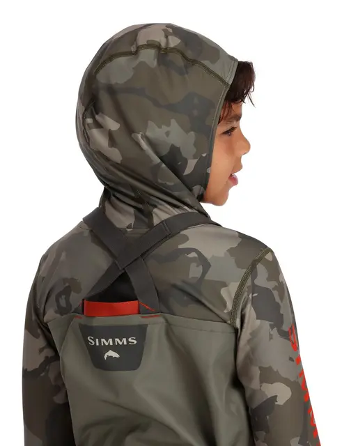 Simms Kid's Tributary Stockingfoot S Basalt 