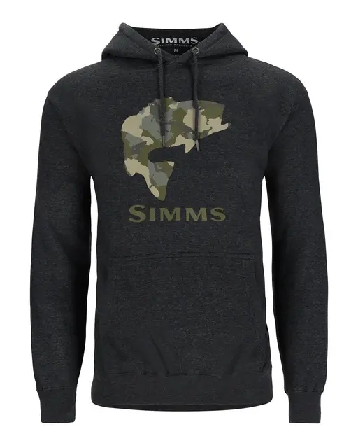 Simms Bass Fill Hoody S Charcoal Heather 