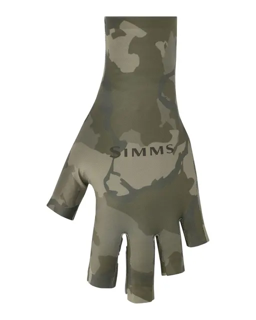 Simms Sflex Sunglove XS Regiment Camo Olive Drab 