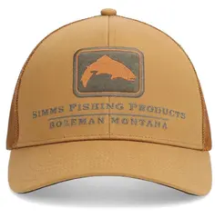 Simms Double Haul Icon Trucker Chestnut Klassisk trucker caps med Simms logo