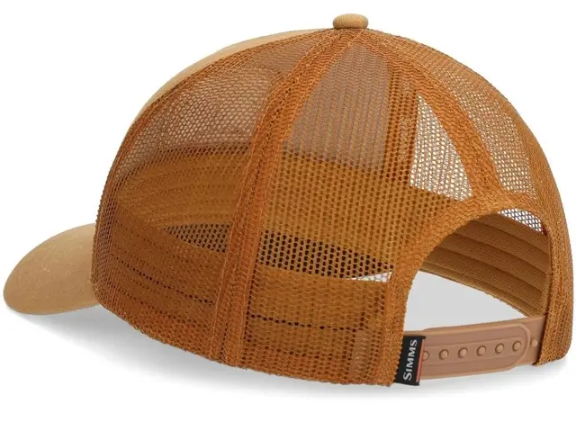 Simms Double Haul Icon Trucker Chestnut Klassisk trucker caps med Simms logo 