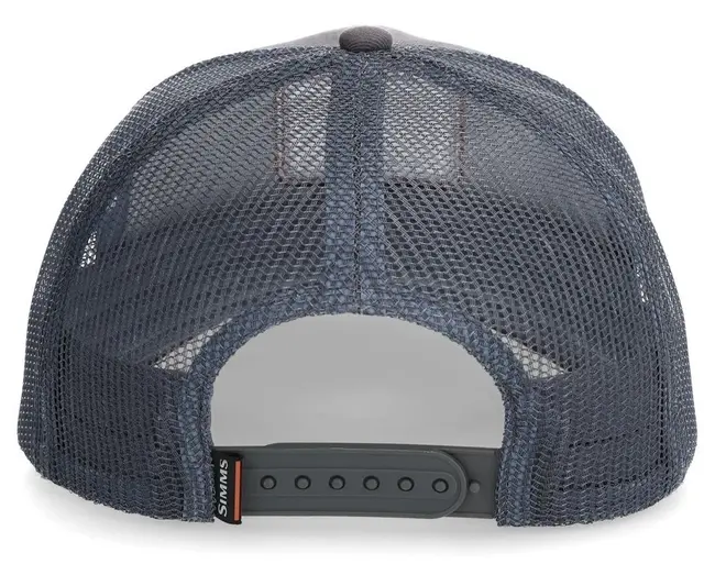 Simms Double Haul Icon Trucker Slate Klassisk trucker caps med Simms logo 