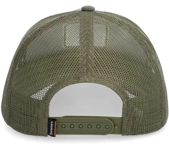 Simms Double Haul Icon Trucker Smokey Klassisk trucker caps med Simms logo 