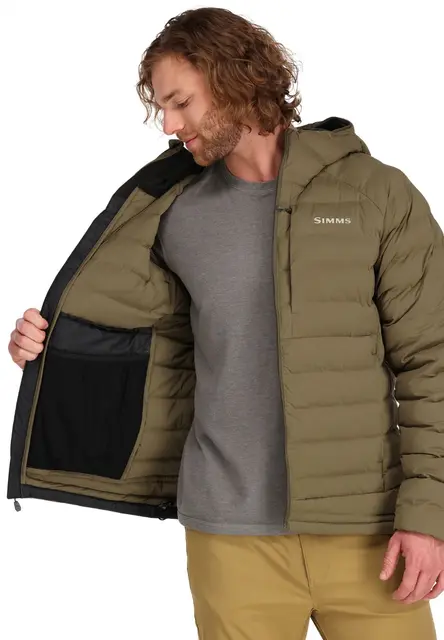 Simms Exstream Hoody Black S Varm jakke med PrimaLoft isolasjon 