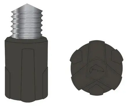 Simms Wading Staff Rubber Tip Gummiknott til Simms vadestav 