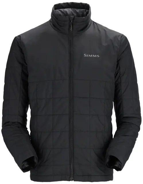 Simms Fall Run Collared Jacket Black S Primaloft jakke med høy krage 