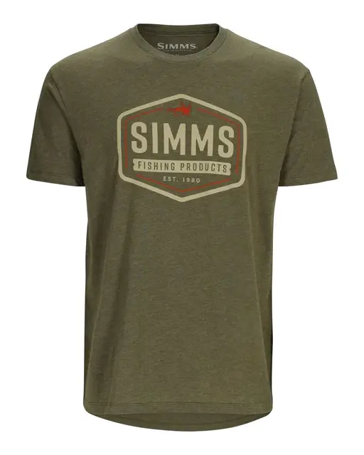 Simms Fly Patch T-Shirt Military M 
