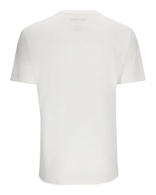 Simms Logo T-Shirt White M Behagelig bestselger logo T-skjorte 