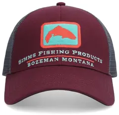 Simms Single Haul Small Fit Trucker Mulberry trucker caps med lav h&#248;yde