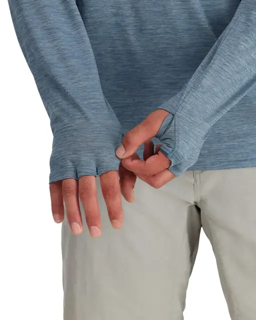 Simms SolarFlex Cooling Hoody Cinder M Beskyttende hettegenser for varme dager 