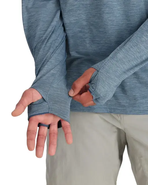 Simms SolarFlex Cooling Hoody Cinder M Beskyttende hettegenser for varme dager 