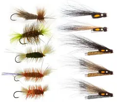 Fluepakke - Laks p&#229; t&#248;rt! 12 stk fluer