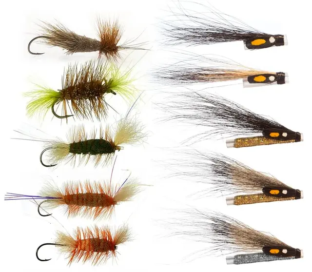Fluepakke - Laks på tørt! 12 stk fluer 