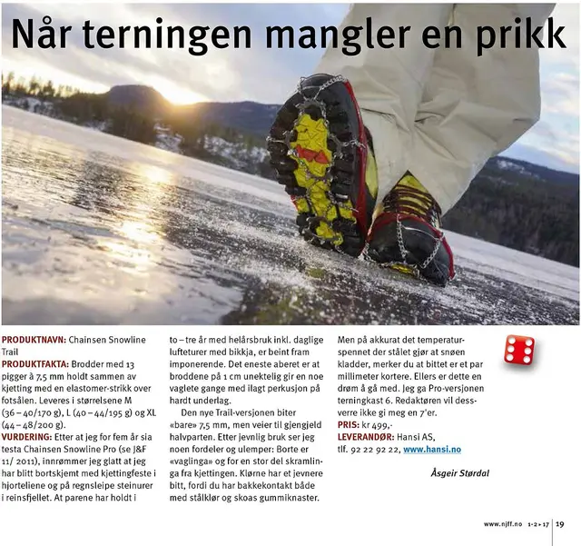 Snowline Trail Brodder S Lette Brodder med solide pigger 