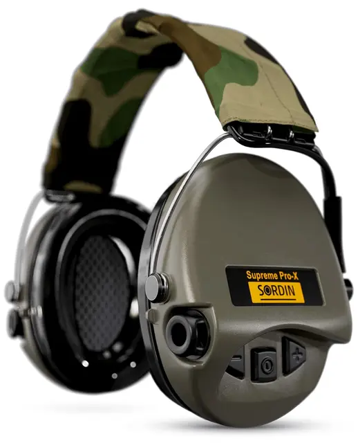 Sordin Supreme Pro-X Hear2 Green Aktivt hørselvern med førsteklasses lyd 