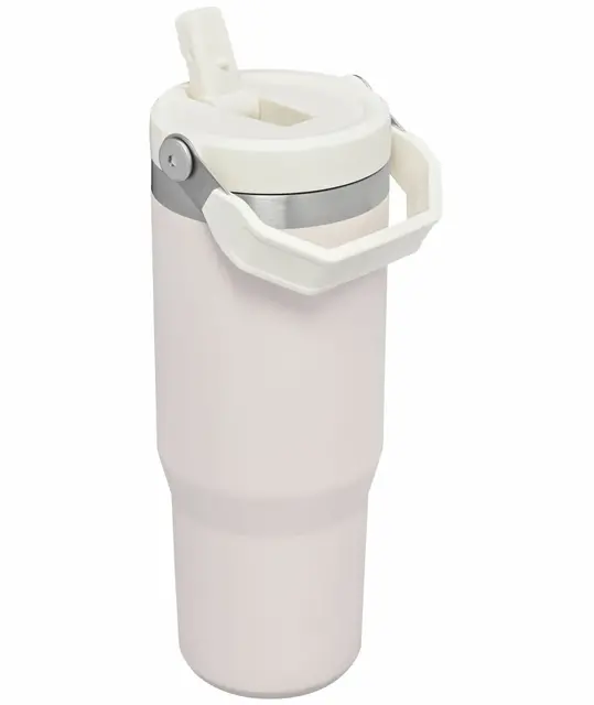 Stanley Iceflow Flip Straw Rose Quartz Praktisk drikkeflaske med sugerør 0,89 L 