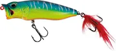 Poddy Popper II  Gr&#248;nn/Bl&#229; 128mm Popper, flytende, 32g