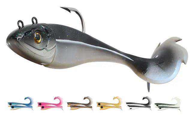 Strike Pro Hali Bandit 360g Blue Pearl Havfiskejigg for kveite, torsk og sei 