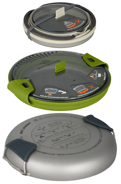 STS X-Set 32 Charcoal 3 deler Stekepanne, 2,8L kjele, 1,3L kaffekjele 