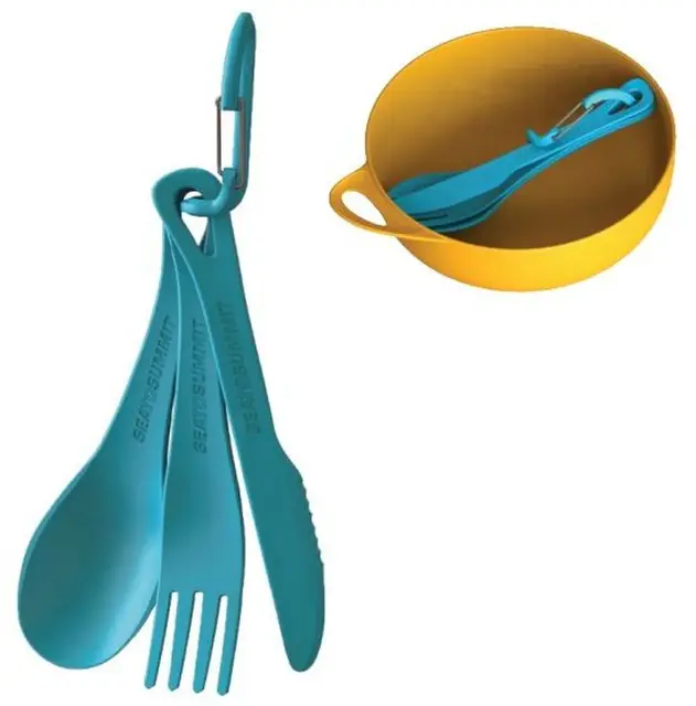 STS Delta Cutlery Set Orange Turbestikk 