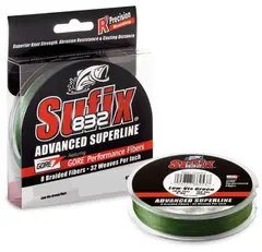 Sufix 832 Braid Lo-Vis Green 120m 0,38mm 36,0kg