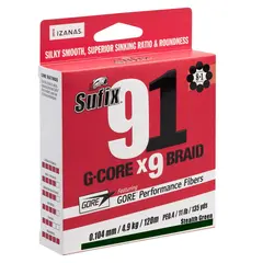 Sufix 91 Braid Lo-Vis Green 0,165mm 8,1kg 150m
