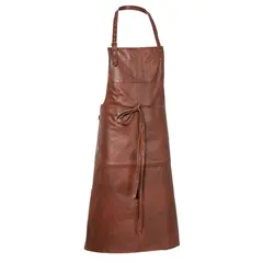 Swedteam Bull Apron Light Brown Slakterforkle i kraftig skinn