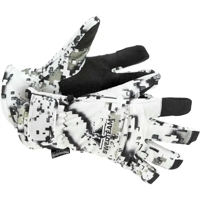 Swedteam Zero Dry M Gloves S Kamuflasjehanske for jakt i snø og kulde 