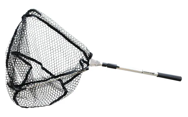 Sølvkroken Teleskophåv Midi Gumminett Håv med gumminett for skånsom C&R fangst 