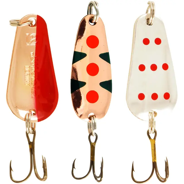 Sølvkroken sluksett ørret 3pk. 12g/7g/12g 