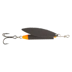 S&#248;vik Atlantic Salmon Spinner 25g Black/UV Orange Tail 25g