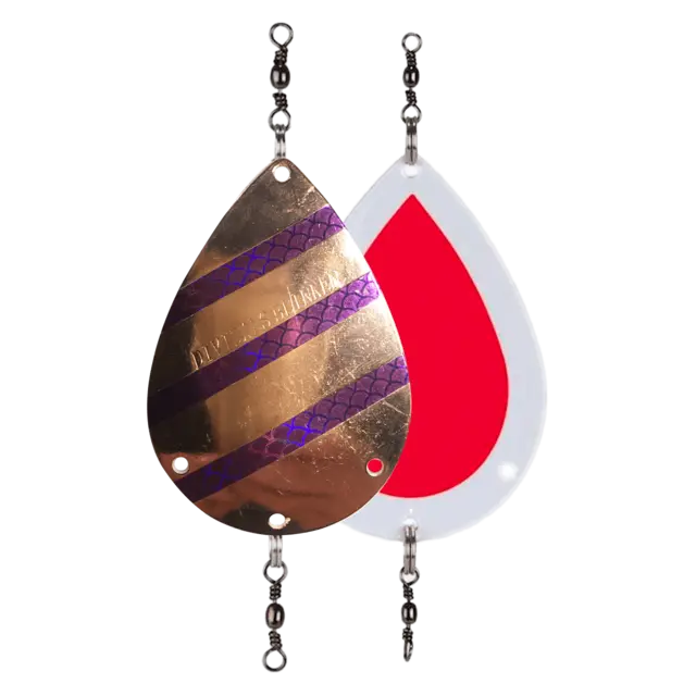 Søvik Dividalsblinken Kobber/Lilla/Rosa 58mm 