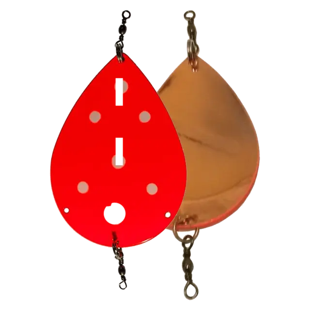 Søvik Dividalsblinken WL 70mm UV Fluo Oransje/Perlemor 