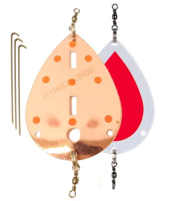 Søvik Dividalsblinken Waterlight 70mm Kobber/Oransje UV prikker 