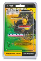 Tasmanian Devil Sluksett innland 7/13,5g 4-pack med Tasmanian Devil