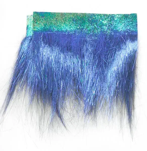Veniard Fringe Wing Dark Blue Suverent vingemateriale av rette fiber 