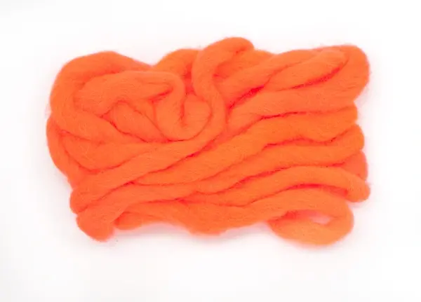 Veniard Glo Bug Yarn Fluo Fire Orange Fløyelsmykt garn til fluebinding 