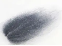 Sybai Ghost Hair Ice Silver Grey Lange hanks med STF dub