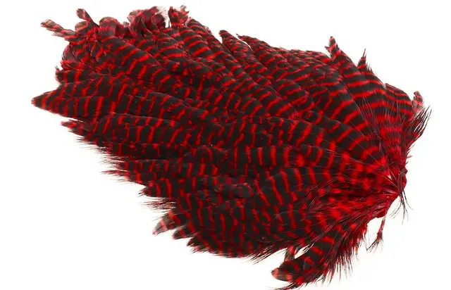 Ewing #1 Hen Saddle Grizzly Red 