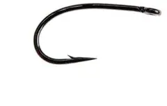 Ahrex FW510 Curved Dry Fly #18 Sort finish - 24 stk