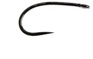 Ahrex FW511 Curved Dry Fly Barbless - Sort finish - 24 stk