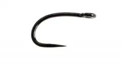 Ahrex FW517 Curved Dry Mini #20 Barbless - Sort finish - 24 stk