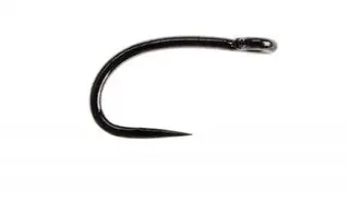 Ahrex FW517 Curved Dry Mini Barbless - Sort finish - 24 stk