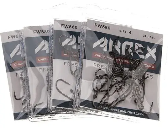 Ahrex FW580 Wet Fly #10 Sort finish - 24 stk 