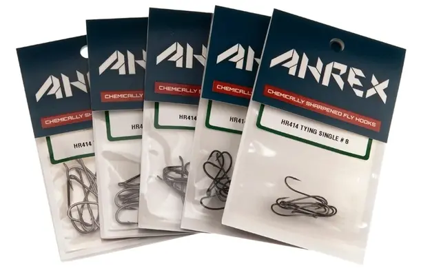 Ahrex HR414 Tying Single #8 Black nickel finish - 8 stk 