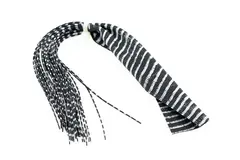 Barred Round Rubberlegs Black/Silver