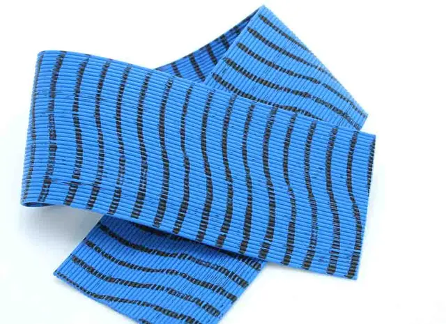 Barred Round Rubberlegs Blue/Black 