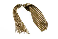 Barred Round Rubberlegs Brown/Silver